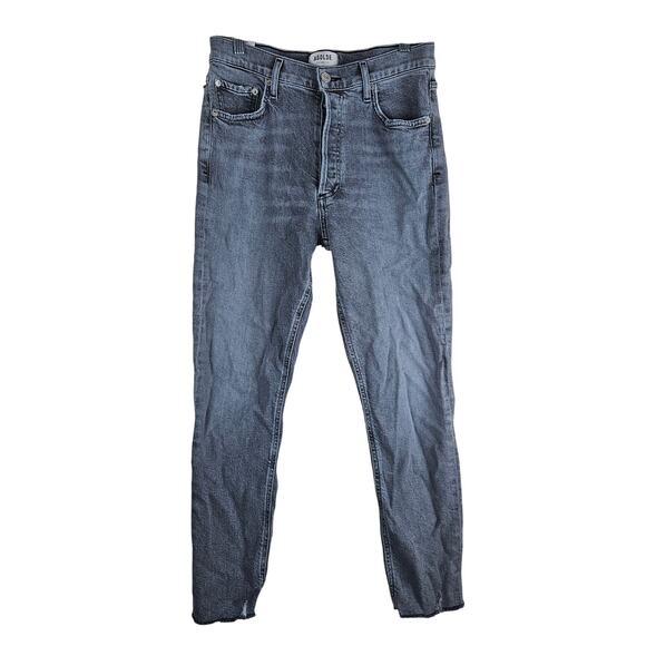 Agolde Gray Button Close Denim Jeans Size 26 - Picture 2 of 7